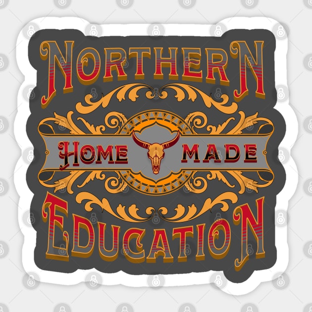 Northern Homemade Education Vintage Sticker by BeeDesignzzz